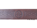 Celtic Embossed Leather Kilt Belt