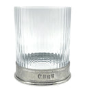 Legacy Pewter 11oz Pewter Ribbed Whisky Tumbler