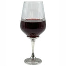 Legacy Pewter Ribbed Wine Glass
