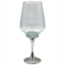 Legacy Pewter Ribbed Wine Glass