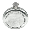 Legacy Pewter 6oz Round Hip Flask