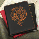 Lennox Clan Crest Leather Passport Cover