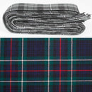 Wool Strip Ribbon in MacKenzie Modern Tartan, perfect for weddings and crafts, showcasing fine weight wool tartan in 5 strips of customizable width.