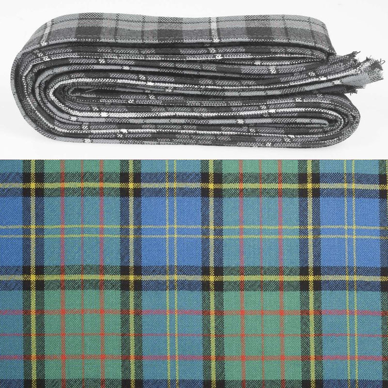 Wool Strip Ribbon in MacMillan Hunting Ancient Tartan - 5 Strips, Choose Your Width