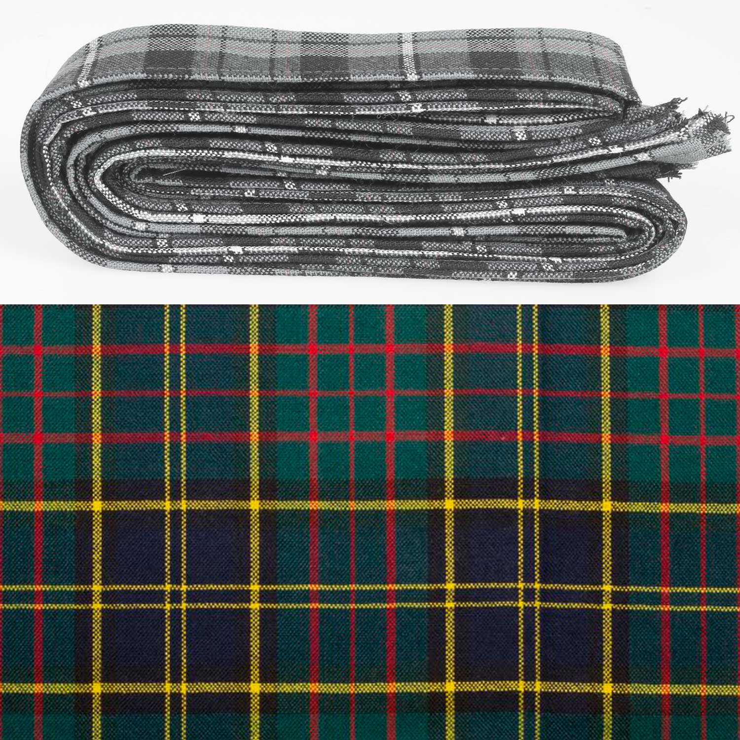 Wool Tartan Ribbon - MacMillan Hunting
