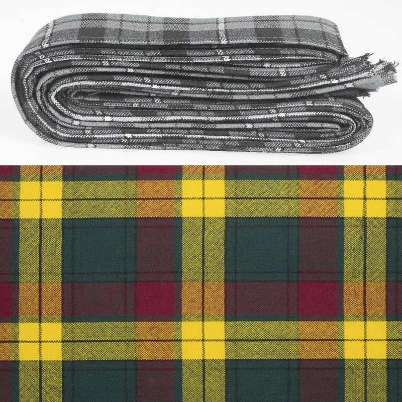 Wool Strip Ribbon in MacMillan Old Modern Tartan - 5 Strips, Choose Your Width