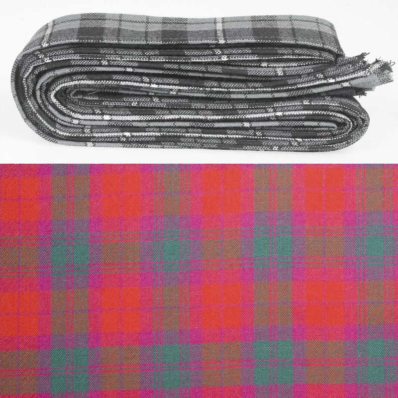 Wool Strip Ribbon in MacNab Ancient Tartan - 5 Strips, Choose Your Width