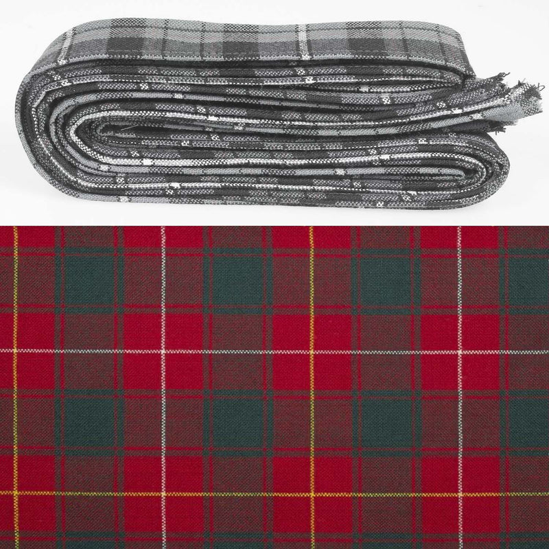 Wool Strip Ribbon in MacPhie Modern Tartan - 5 Strips, Choose Your Width