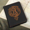 Middleton Clan Crest Leather Passport Cover