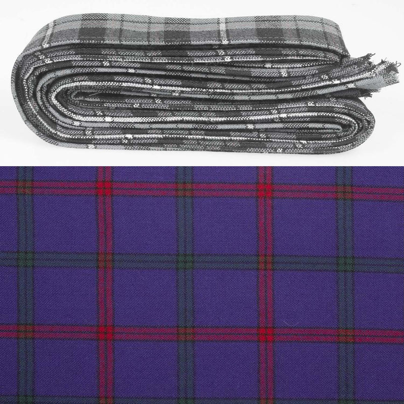Wool Strip Ribbon in Montgomery Modern Tartan - 5 Strips, Choose Your Width