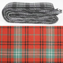 Wool Strip Ribbon in Morrison Red Ancient Tartan - 5 Strips, Choose Your Width