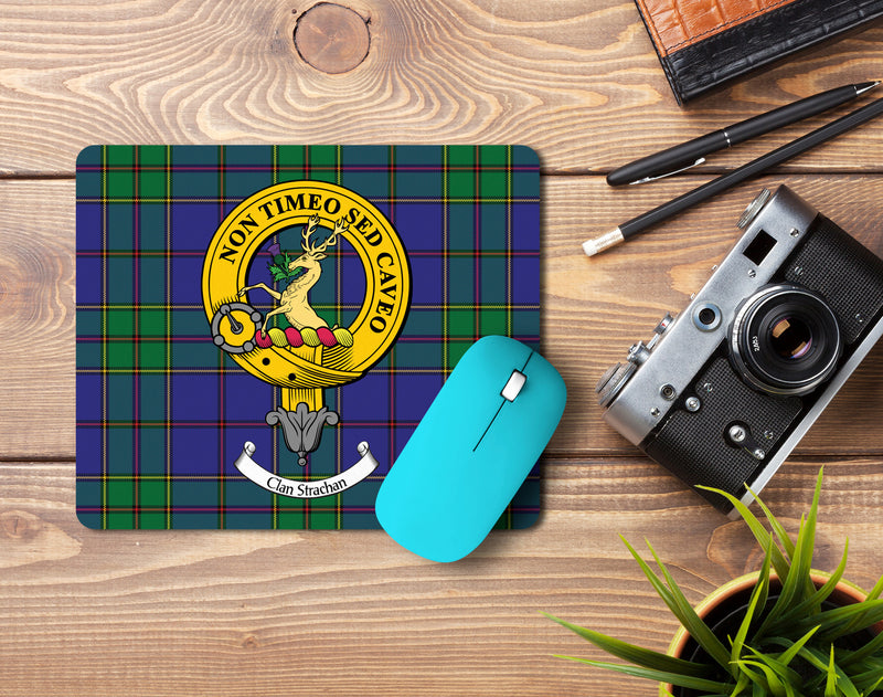 Strachan Clan Crest Mouse Pad