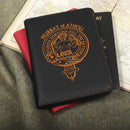 Murray of Atholl Clan Crest Leather Passport Cover