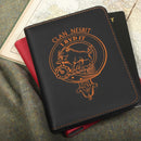 Nesbit Clan Crest Leather Passport Cover