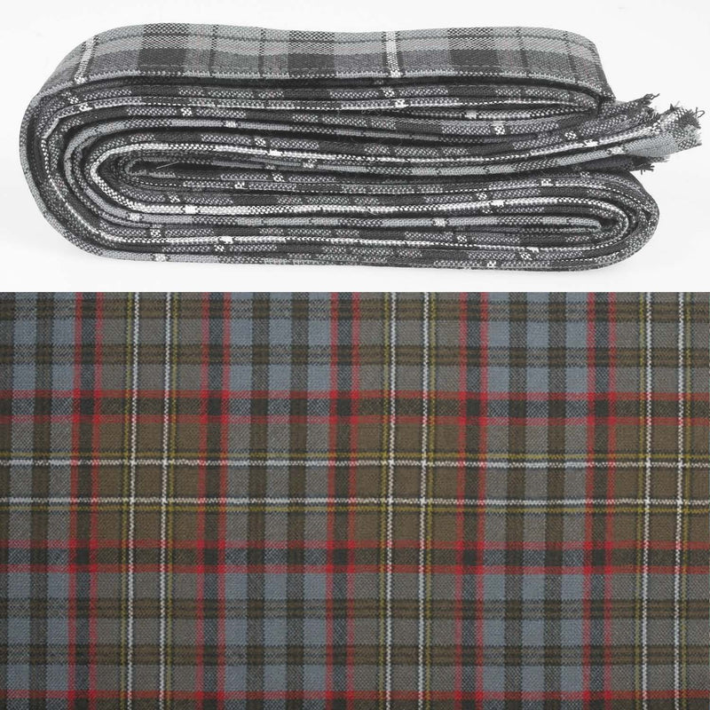 Wool Strip Ribbon in Nicolson Hunting Weathered Tartan - 5 Strips, Choose Your Width