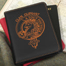Oliphant Clan Crest Leather Passport Cover