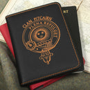 Pitcairn Clan Crest Leather Passport Cover