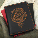 Primrose Clan Crest Leather Passport Cover