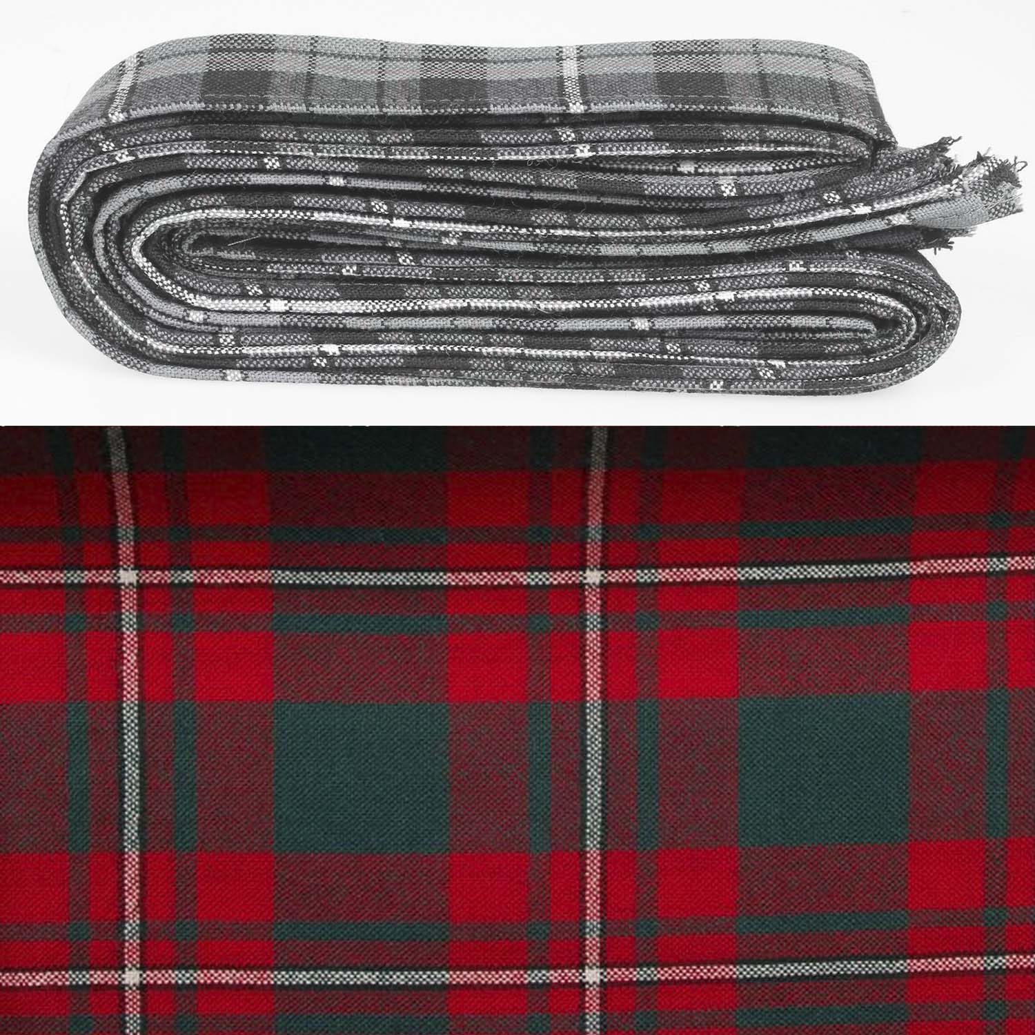 Wool Strip Ribbon - Princess Margaret Tartan