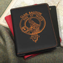 Ralston Clan Crest Leather Passport Cover