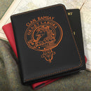 Ramsay Clan Crest Leather Passport Cover
