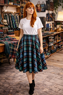 Full Lined Tartan Circle Skirt in Guthrie Ancient