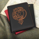 Riddell Clan Crest Leather Passport Cover