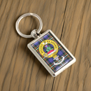Double Sided Clan Crest Silver Effect Keyring