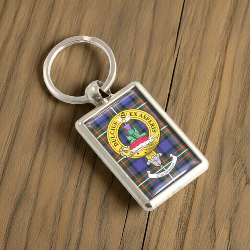 Clan Crest Silver Keyring