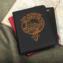Rutherford Clan Crest Leather Passport Cover