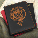 Ruthven Clan Crest Leather Passport Cover