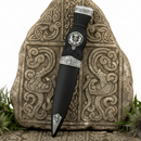 Thistle Pattern Top Clan Crest Sgian Dubh