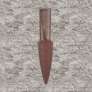 Black Palm Arisaig Sgian Dubh with a stainless steel blade and hand-carved black palm wood handle, presented in a stylish black box.