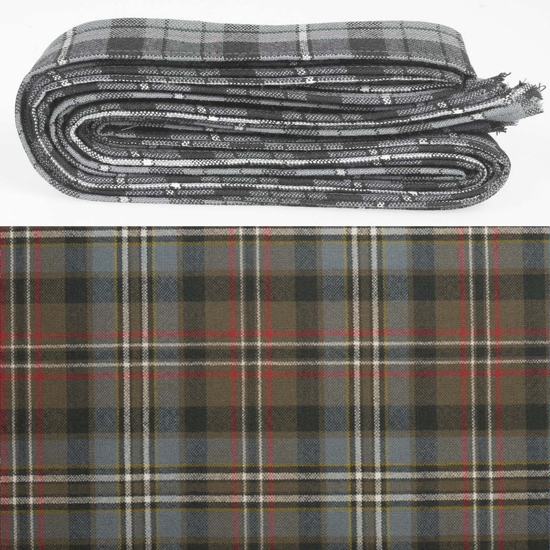 Wool Strip Ribbon in Scott Green Weathered Tartan - 5 Strips, Choose Your Width