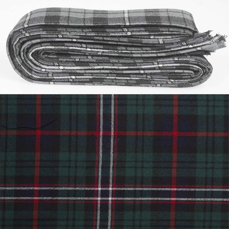 Wool Strip Ribbon in Scottish National Modern Tartan - 5 Strips, Choose Your Width