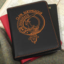 Scrymgeour Clan Crest Leather Passport Cover