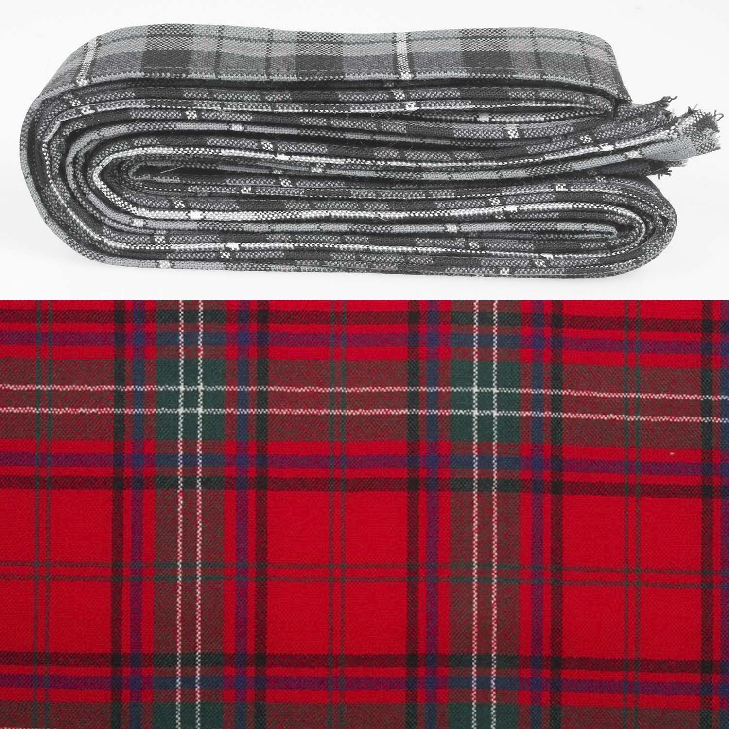 Seton Modern Wool Strip Ribbon in Seton Modern Tartan