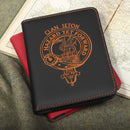 Seton Clan Crest Leather Passport Cover
