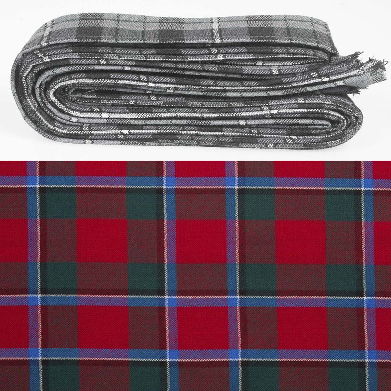 Wool Strip Ribbon in Sinclair Modern Tartan - 5 Strips, Choose Your Width