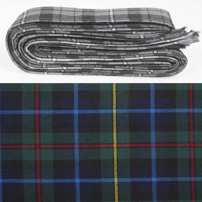 Wool Strip Ribbon in Smith Modern Tartan - 5 Strips, Choose Your Width