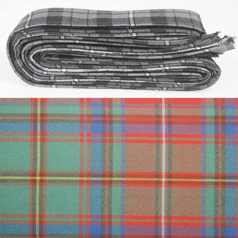 Wool Strip Ribbon in Somerville Ancient Tartan - 5 Strips, Choose Your Width