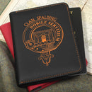 Spalding Clan Crest Leather Passport Cover