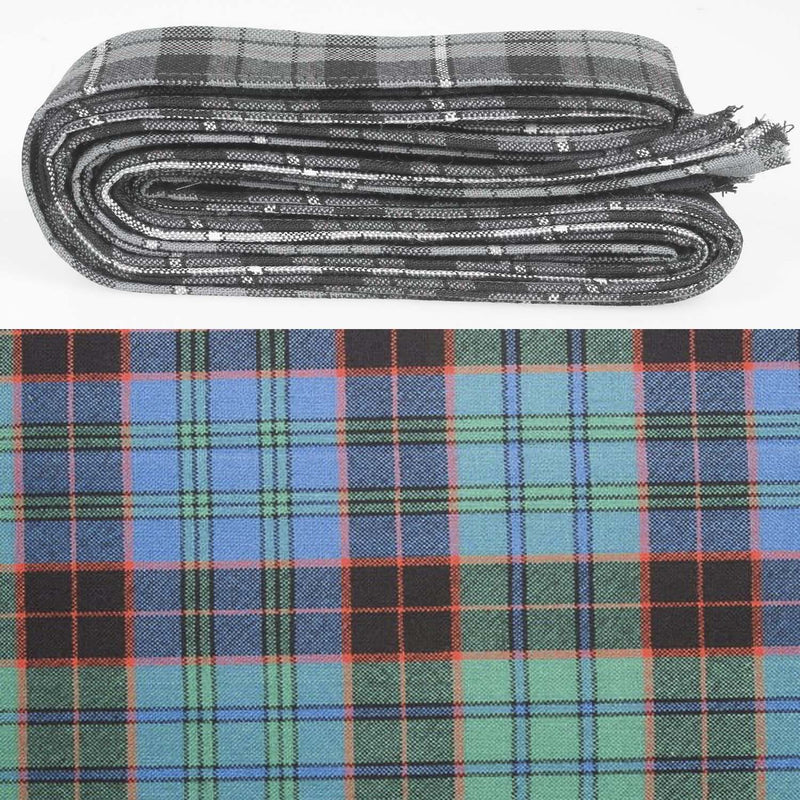 Wool Strip Ribbon in Stewart Old Ancient Tartan - 5 Strips, Choose Your Width