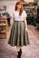 Full Lined Tartan Circle Skirt in Fraser Weathered