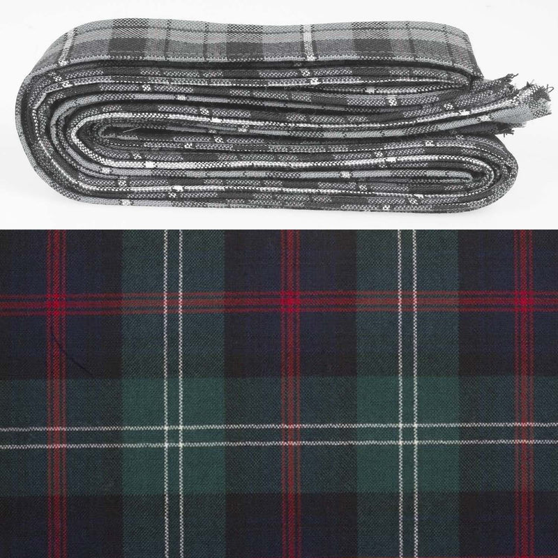 Wool Strip Ribbon in Sutherland Old Modern Tartan - 5 Strips, Choose Your Width