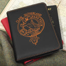 Sutherland Clan Crest Leather Passport Cover