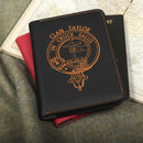 Taylor Clan Crest Leather Passport Cover