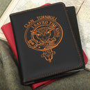 Turnbull Clan Crest Leather Passport Cover