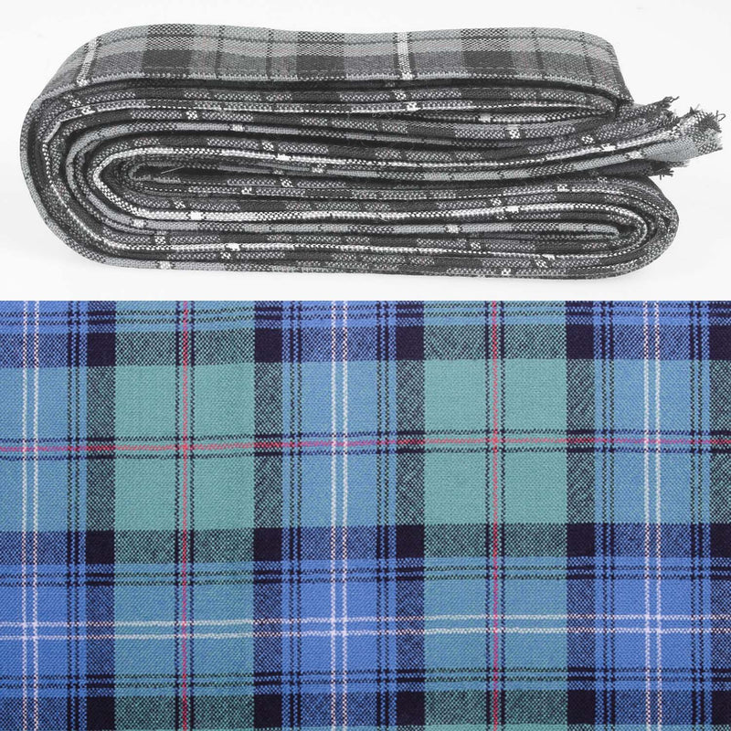 Wool Strip Ribbon in Urquhart Ancient Tartan - 5 Strips, Choose Your Width