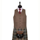 Argyll Kilt Jacket and Waistcoat- Brown Tweed